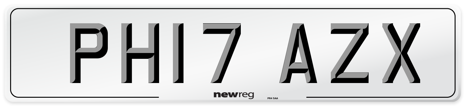 PH17 AZX Number Plate from New Reg